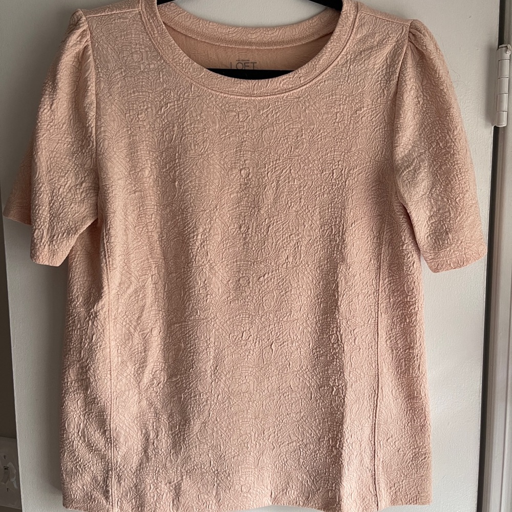Pink Loft Dress Short Sleeve Top
